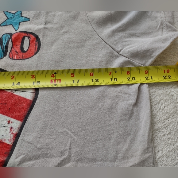 Port & Company Women's Grey SWEET LAND OF LIBERTY T-Shirt Size L - Picture 3 of 6